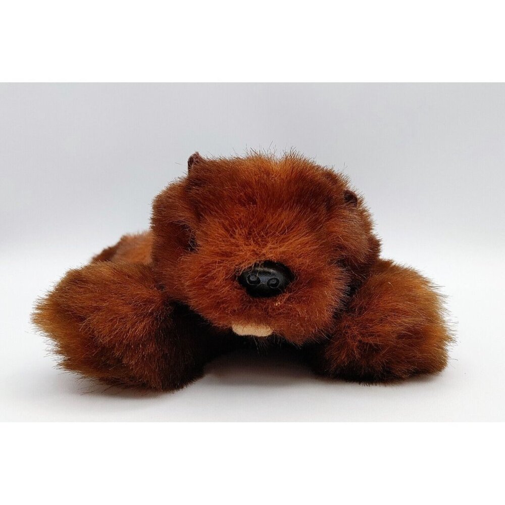 Purr-Fection Baby Beaver Plush Stuffed Animal 1988 Bean Bag 9.5" Vintage